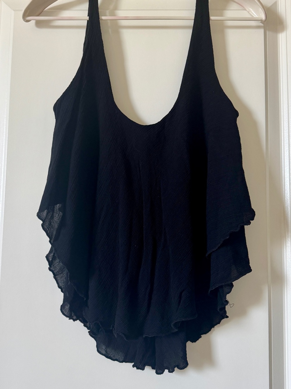 Free People Black Layered Flowy Camisole